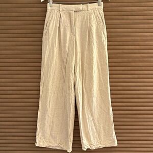 Abercrombie & Fitch Beige Linen Pants